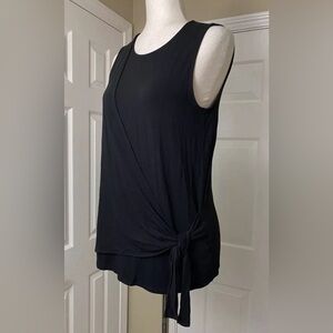 J. Jill Wearever Collection Blouse Size XS Black Sleeveless Womens Top